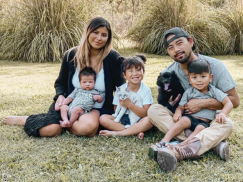 Johnny Manivong with his Family